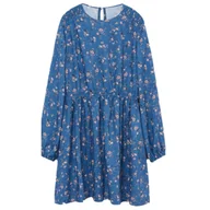 Sukienki - Sukienka dziewczęca Mango niebieska w kwiaty-122 - miniaturka - grafika 1