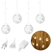 Oświetlenie świąteczne - ZOLTA Wróżki wewnętrzne i zewnętrzne 108LED 4,4m -Replika acja LED - Wodoodporne lampki choinkowe - Wróżki - 8 trybów oświetlenia - Ciepła biel - Kule - miniaturka - grafika 1