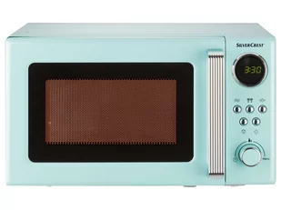 Kuchenka mikrofalowa SilverCrest Retro SMWC 700 C1 Miętowy - Kuchenki mikrofalowe - miniaturka - grafika 1
