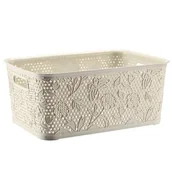 Pudła i pojemniki do przechowywania - Koszyk 10 l FANCY kremowy - miniaturka - grafika 1