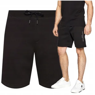 krótkie spodenki tommy hilfiger szorty meskie czarne logo PREMIUM krótkie spodenki tommy hilfiger szorty meskie czarne logo PREMIUM r.XXL - Spodenki męskie - miniaturka - grafika 1