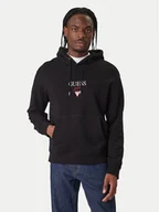 Bluzy męskie - Guess Jeans Bluza 180299 Czarny Classic Fit - miniaturka - grafika 1