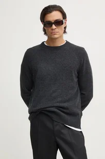 Calvin Klein sweter wełniany męski kolor szary  K10K113388 - Swetry męskie - miniaturka - grafika 1