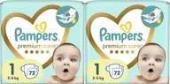 Pieluchy - Pampers Premium Care 1, 2-5 kg, 72 szt. x2 - miniaturka - grafika 1