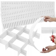 Meble modułowe i akcesoria - Organizator Przegródka Separator Do Szuflady Szafy Garderoby Na Biurko 4 Szt - miniaturka - grafika 1