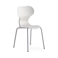 Podnóżki, podpórki, podkładki - Krzesło BRIAN, 4 nogi, jasnoszary - miniaturka - grafika 1