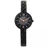 Zegarki damskie - Czarny damski zegarek z masą perłową PACIFIC X6137-05 - miniaturka - grafika 1