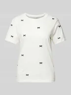Koszulki i topy damskie - T-shirt z wyhaftowanym motywem model ‘CAMINO’ - miniaturka - grafika 1