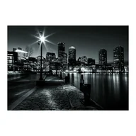 Obrazy i zdjęcia na płótnie - Obraz Glasspik Miasto B&W 70 x 100 cm - miniaturka - grafika 1