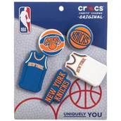 Glany damskie - Zestaw 5 przypinek Jibbitz™ NBA New York Knicks 5 Pack 10011283 (CR338-a) Crocs - miniaturka - grafika 1