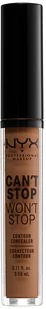 NYX Professional Makeup Cant Stop Wont Stop Concealer 17 Cappuccino - Korektory do twarzy - miniaturka - grafika 1