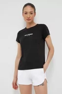 Koszulki sportowe damskie - Helly Hansen t-shirt damski kolor czarny - miniaturka - grafika 1