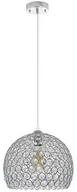 Lampy sufitowe - ELEM Wisząca lampa z okrągłym kryształowym kloszem 5159/1 8C z serii ASTRA - miniaturka - grafika 1