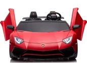Pojazdy elektryczne dla dzieci - Lamborghini Lamborghini Aventador SV na akumulator dla 2 dzieci Czerwony + Silnik bezszczotkowy + Pompowane koła + Audio LED - miniaturka - grafika 1
