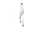 Lampy sufitowe - Azzardo MD 1288A-5W SHINY WHITE Izza 5 Wisząca MD 1288A-5W SHINY WHITE - miniaturka - grafika 1