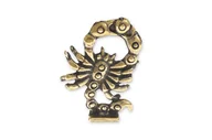 Figurki dekoracyjne - Zodiakalny Skorpion Figurka Mała Mosiężna - miniaturka - grafika 1