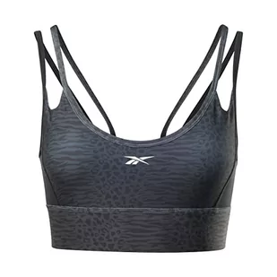 Reebok Damski biustonosz sportowy, czarny, L - Biustonosze - miniaturka - grafika 1