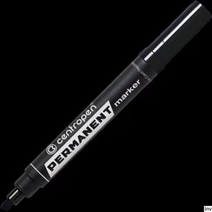 Centropen Marker permanentny 8576/12 ścięta końcówka / czarny 20525-uniw - Markery permanentne - miniaturka - grafika 1
