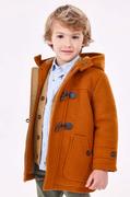 Kurtki i płaszcze dla chłopców - Mayoral płaszcz dziecięcy kolor pomarańczowy - miniaturka - grafika 1
