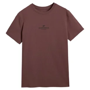 Koszulka męska 4F Tshirt M2961 Rozmiar: M / Kolor: brązowy - Koszulki sportowe męskie - miniaturka - grafika 1
