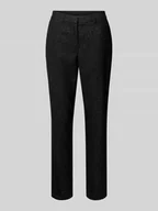 Spodnie damskie - Spodnie materiałowe o kroju regular fit z dodatkiem wiskozy model ‘BOSSELLA’ - miniaturka - grafika 1