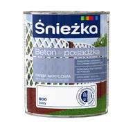 Emalie - Farba Beton-Posadzka biały 0,8l Śnieżka - miniaturka - grafika 1
