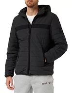 Kurtki męskie - Tommy Hilfiger Męska kurtka z kapturem GMD, czarna, M, Czarny, M - miniaturka - grafika 1