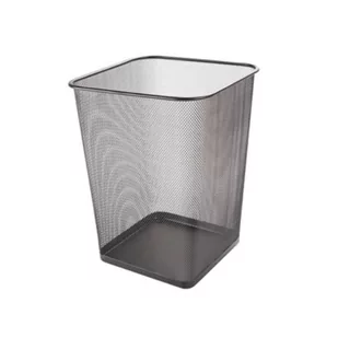 Kosz na śmieci 18l metalowy kwadratowy Q-CONNECT Office Set /KF18471/ - Kosze biurowe - miniaturka - grafika 1