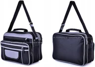 Teczki i aktówki - G1-88 CZARNA SZARA TORBA MĘSKA NA RAMIĘ DO PRACY TECZKA A4 36x29x15 cm 16 L - miniaturka - grafika 1