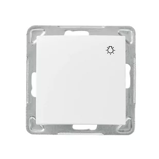 Ospel Impresja Łącznik zwierny światło biały ŁP-5Y/m/00 ŁP-5Y/M/00 - Wyłączniki światła i elektryczne - miniaturka - grafika 1