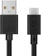 Kable - XQISIT Charge & Sync USB C 2.0-USB A czarny 31298 - miniaturka - grafika 1