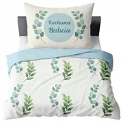 Pościel dla dzieci - Komplet Pościeli 160x200 Pościel Dla Kochanej Babci Liście - miniaturka - grafika 1