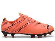 Buty dla dziewczynek - Buty dziecięce Puma 10748014 ATTACANTO FG/AG JR Pomarańczowe - miniaturka - grafika 1