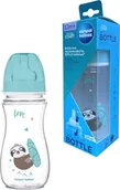 Butelki dla niemowląt - Canpol Babies Butelka Szeroka Antykolkowa 300 ml Exotic 12m+ - miniaturka - grafika 1
