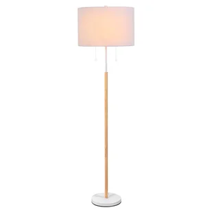 Stojąca lampa podłogowa Fogo LP-0304/2F WH Light Prestige do salonu biała - Lampy stojące - miniaturka - grafika 1