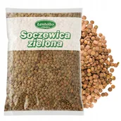 Ziarna i nasiona roślin strączkowych - SOCZEWICA ZIELONA 1 KG NATURALNA VEGE LESTELLO - miniaturka - grafika 1