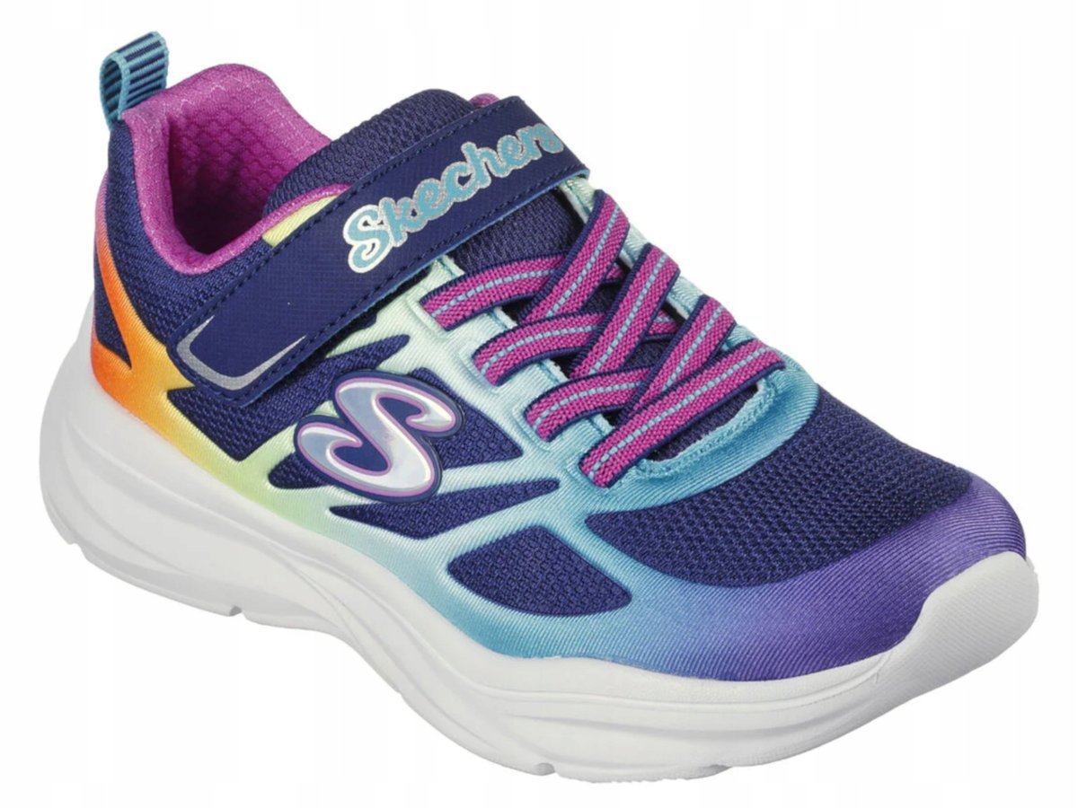 BUTY dziecięce SKECHERS sportowe 303503L-NVMT kolorowe na rzepę lekkie 29 29