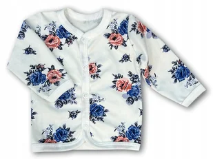 KAFTAN kaftanik 62 KOSZULKA bluzka rozpinana dla dziewczynki w RÓŻYCZKI - Kaftaniki dla niemowląt - miniaturka - grafika 1