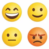 Pasmanteria - Naklejki Motywacyjne - Emotki (88 Sztuk, 20Mm) - miniaturka - grafika 1