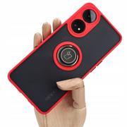 Etui i futerały do telefonów - Bizon Etui Case Hybrid Ring do Oppo Reno 8T 4G, czerwone - miniaturka - grafika 1