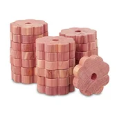 Zwalczanie i odstraszanie szkodników - Relaxdays Ochrona przed molami, drewno cedrowe, 20 sztuk do szafy na ubrania, długotrwała ochrona, środek przeciw molom ubraniowym, naturalny - miniaturka - grafika 1