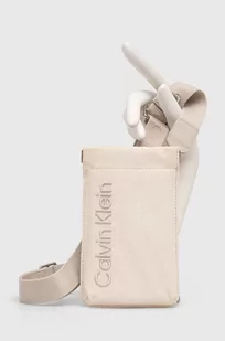 Calvin Klein etui na telefon kolor beżowy - Etui i futerały do telefonów - miniaturka - grafika 1