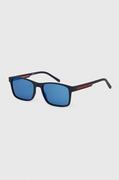 Okulary przeciwsłoneczne - Tommy Hilfiger okulary przeciwsłoneczne męskie kolor niebieski - miniaturka - grafika 1