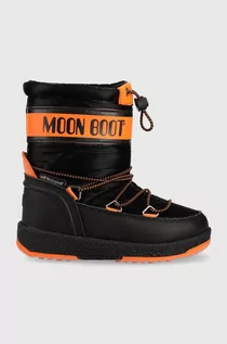 Buty dla chłopców - Moon Boot śniegowce dziecięce kolor czarny - grafika 1