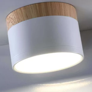 Candellux Oprawa natynkowa TUBA IP20 śr. 8.8 cm biała LED - Oprawy, klosze i abażury - miniaturka - grafika 2