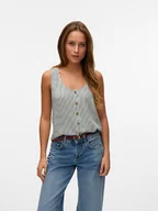 Koszulki i topy damskie - Vero Moda Top w kolorze czarno-białym - miniaturka - grafika 1