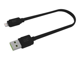 Apple Green Cell Kabel Przewód GCmatte Lightning Płaski 25 cm z obsługą szybkiego ładowania 2.4A KABGC02 - Kable USB - miniaturka - grafika 5