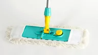 Miotły, szufle, mopy - TTS kompletny mop kieszeniowy - 40 cm, aluminiowy, mikrofaza, mikroblue - miniaturka - grafika 1