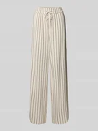 Spodnie damskie - Spodnie materiałowe z elastycznym pasem model ‘VIVA’ - miniaturka - grafika 1