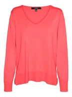 Swetry damskie - Vero Moda Sweter w kolorze koralowym - miniaturka - grafika 1
